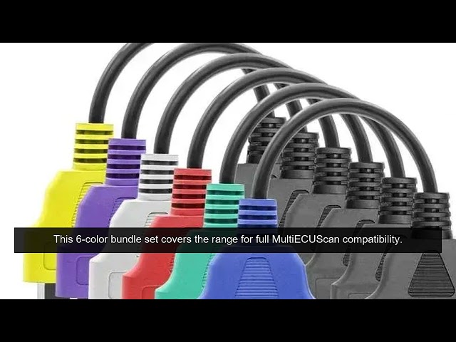 Fiat OBD II ECU Scan Adapter Cable Set – 6 Color Bundle for Enhanced Diagnostics | Obd2Technology