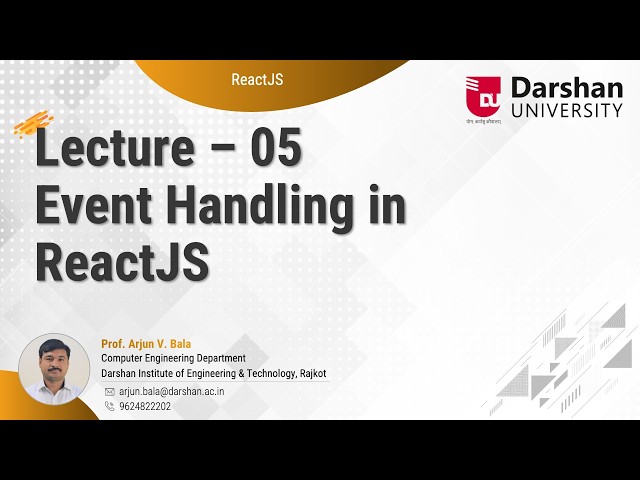 ReactJS Events | onClick, onChange & Event Handling