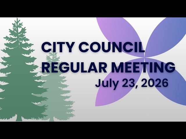 July 23, 2026 City Council Regular Meeting