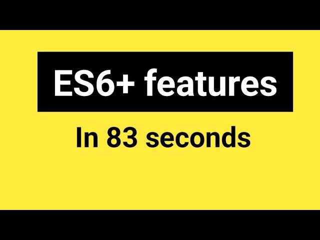 javascript es6 features with examples | es6+ features in javascript | mohinpt #es6 #javascript 