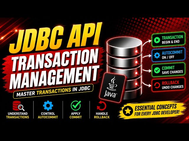 JDBC Tutorial #10 | JDBC Transaction Management