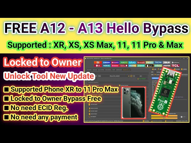 FREE IPhone XR, XS, XS Max, 11, 11 Pro, 11 Pro Max, SE 2020 Hello Bypass w/o network | 2026