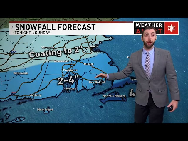 Snowfall begins across Southern New England