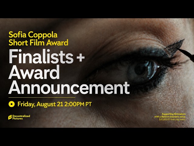Live Sofia Coppola Short Film Award Announcement