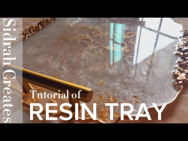 How to make beautiful Resin Tray | Process video