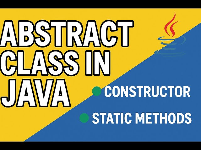 Java Part 47 | Can Abstract Class Have Constructor or Static Method? #java  #javacourse