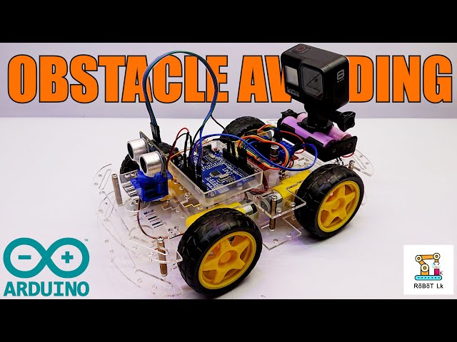 How To Make Arduino Obstacle Avoiding Robot | L298N  Motor Driver | 4 Wheel Chassis Kit | 2025