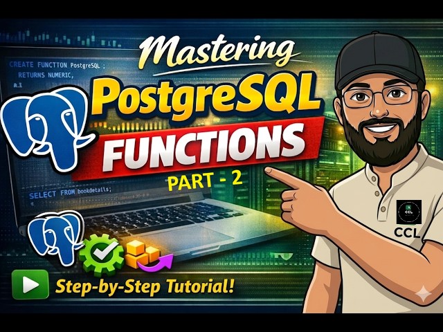 Mastering PostgreSQL Functions | Step-by-Step Tutorial for