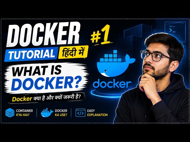 🐳 Docker Kya Hai? 🤯 | Docker Tutorial in Hindi #1 | Beginners Must Watch!  #Docker #dockertutorials