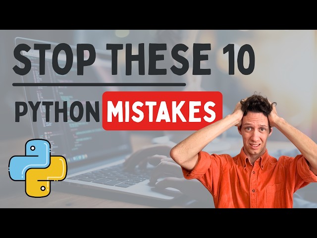 10 Nooby Python Mistakes Beginners Make — Fix Them Fast (Code Examples)