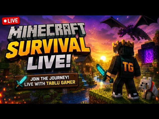 🔴 LIVE NOW! Minecraft Survival SMP | Join the Adventure!
