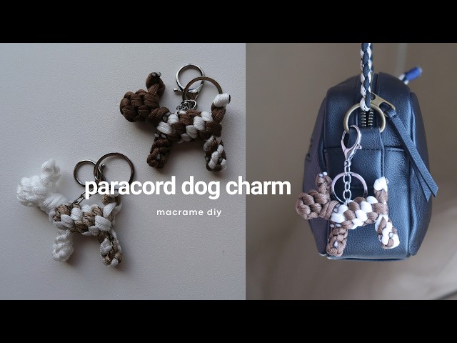 DIY Macrame | Paracord Dog Charm | Step by Step Tutorial