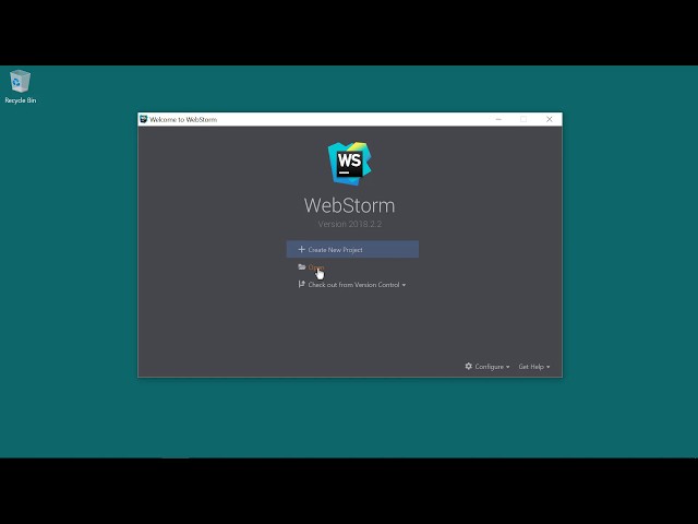 Node.js mini-project in WebStorm
