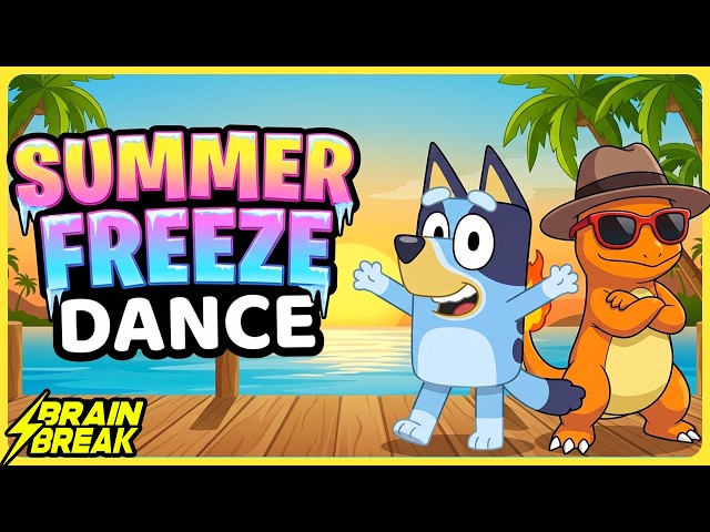 Summer Freeze Dance ⚡️ Brain Break for Kids ⚡️ Just Dance ⚡️ Danny Go Inspired