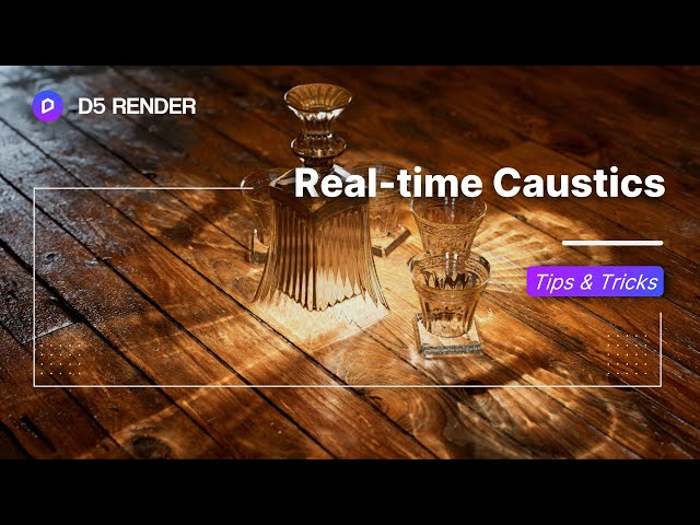 How to Create Realistic Caustics in Rendering | Glassware, Be Water Lamp, Swimming Pool