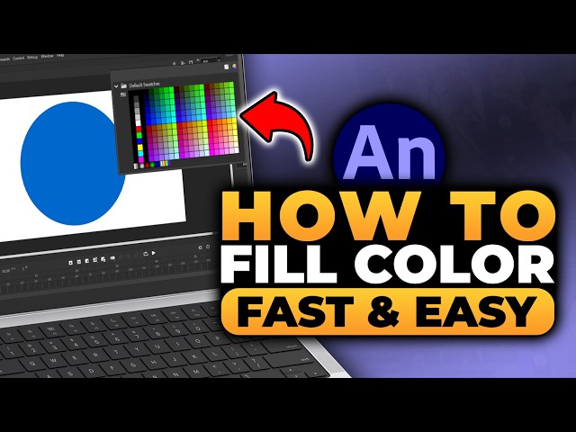 How To Fill Color in Adobe Animate CC (𝟮𝟬𝟮𝟲) | 100% WORKS | NO Yapping, To The Point! | FAST & EASY