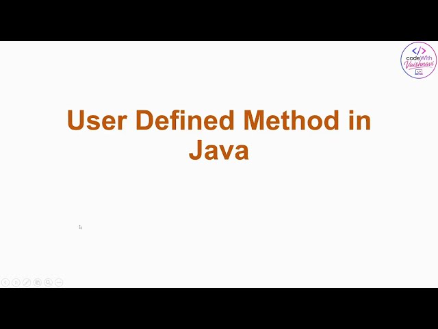 User Defined Method in Java | Java Methods Explained | Java Tutorial in Hindi for Beginners