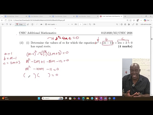 Csec maths add maths #addmaths #csecmaths #mathshack 