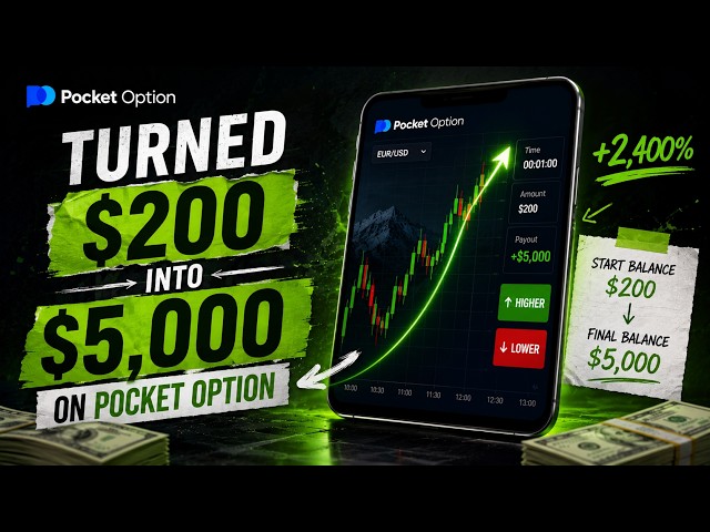 Binary Options Trading.  How I Turned $200 Into $5,000 on Pocket Option