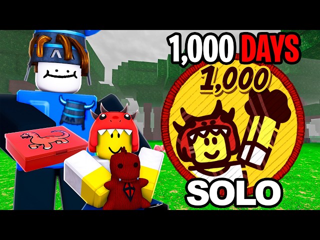 Can I Survive 1,000 DAYS With DINO KID in 99 Nights in The Forest?