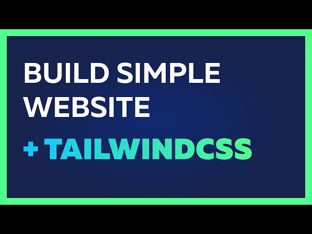 Making Website Using Tailwind CSS (No CSS Used) | From Scratch | only in 22 minutes
