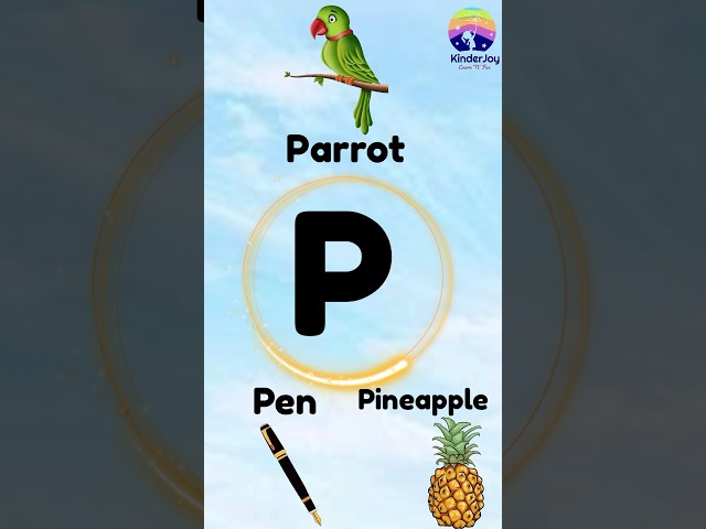 Letter P words| #kidsvideo #educational videos #kidslearning#letterp # wordslearningforkids