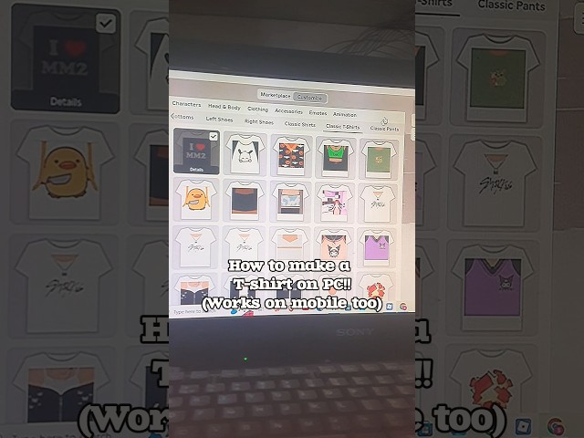 How to make a Roblox T-shirt on PC/Mobile!! (easy) #tutorial #roblox