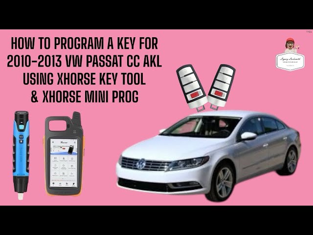 HOW TO PROGRAM A KEY FOR 2010-2013 VW PASSAT CC AKL USING XHORSE KEY TOOL & XHORSE MINI PROG