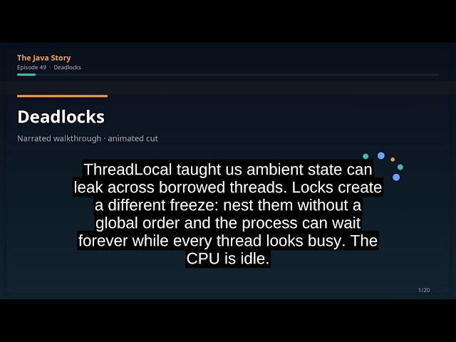The Java Story Ep 49: Deadlocks