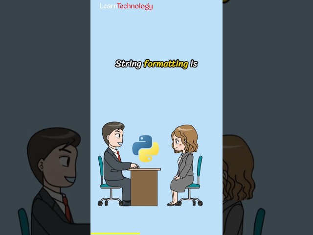 String formatting in Python | Python interview question | #pythontutorial #python #interview #string