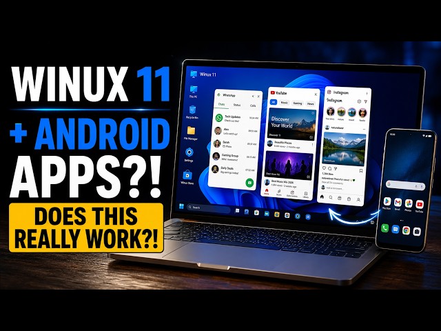 WINUX 11 + Android Apps… Does This REALLY Work!