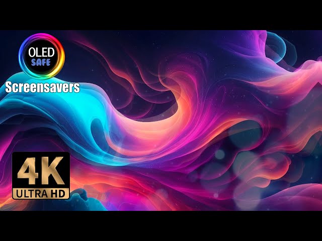 CGI Cloud Multiicolor Screensaver - 10 Hours - 4K - OLED Safe