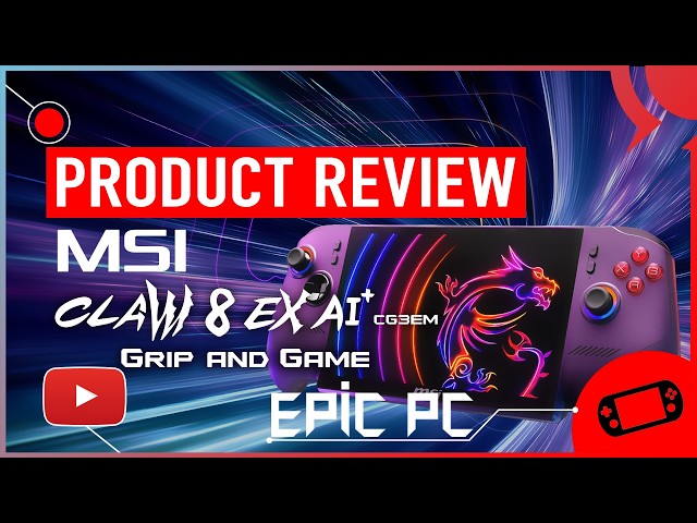 MSI Claw 8 EX AI+ Gaming Handheld Intel Arc G3 Extreme Peak Performance. New Standard of Handheld ??