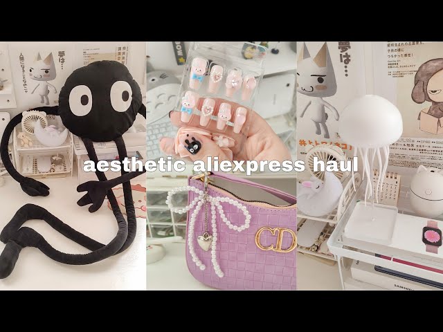 Huge Aliexpress Unboxing 🎀 Aesthetic Haul 🌷Cute finds, aesthetic Room decor, my favs items