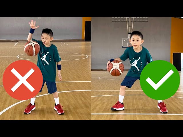 How To Dribble A Basketball For Beginners! Basketball Basics for Kids Basketball Training