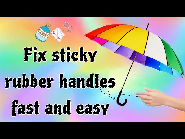 Fix ANY Sticky rubber surface FAST and EASY