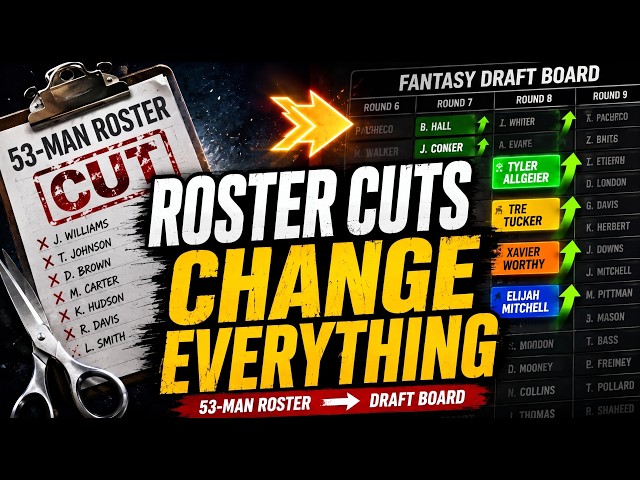 NFL Roster Cuts Are About to CHANGE Your 2026 Fantasy Draft