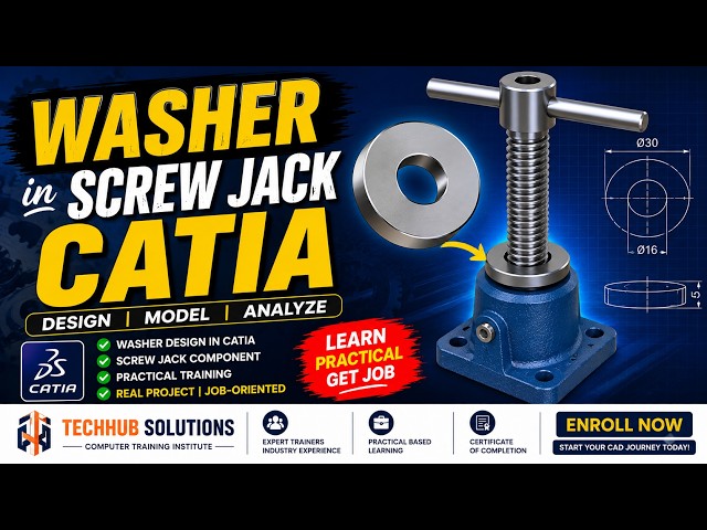WASHER in SCREW JACK | CATIA