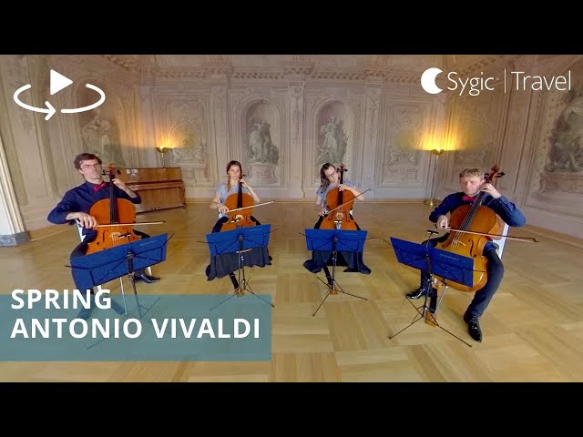 360° Classical Music Concert - Spring by Antonio Vivaldi performed by Solitutticelli Cello Ensemble
