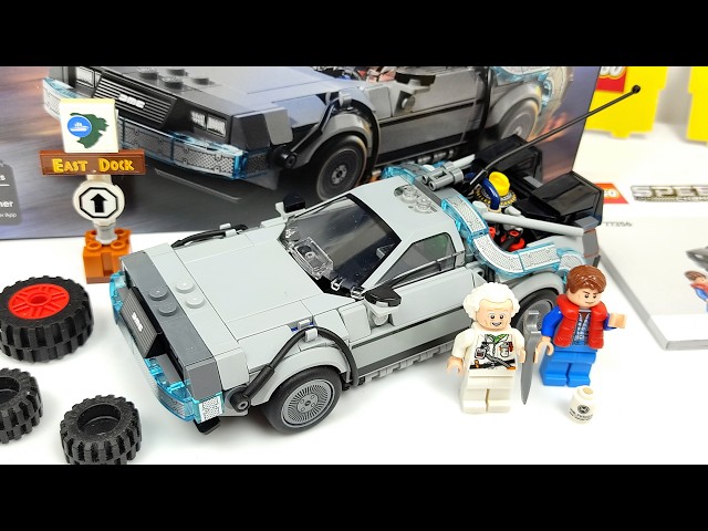 [Stop Motion Build] LEGO 77256 Time Machine from Back to the Future - DeLorean(Photos used : 1,200)