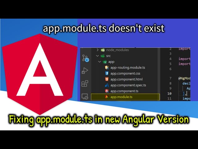 Fixed app.module.ts does not exist in Angular | app.module.ts file missing issue | Interview Point