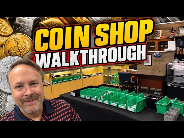 Coin shop walkthrough with GOLD & SILVER silver market update.