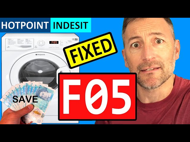 Washing Machine F05 Error Code Fix Hotpoint Indesit