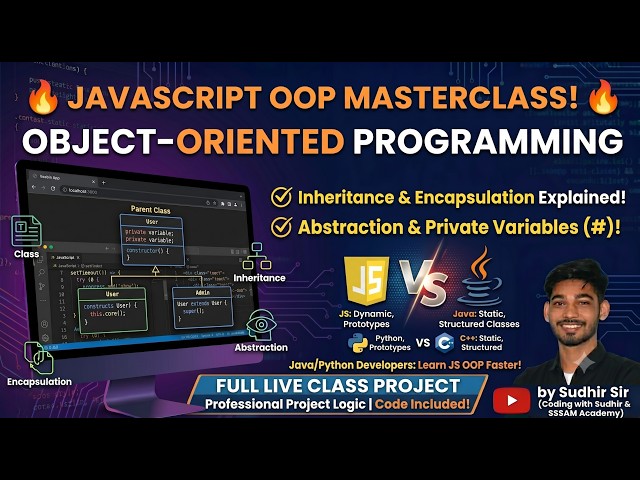 JavaScript OOP Tutorial | Inheritance, Encapsulation, Abstraction & JS vs Java Comparison