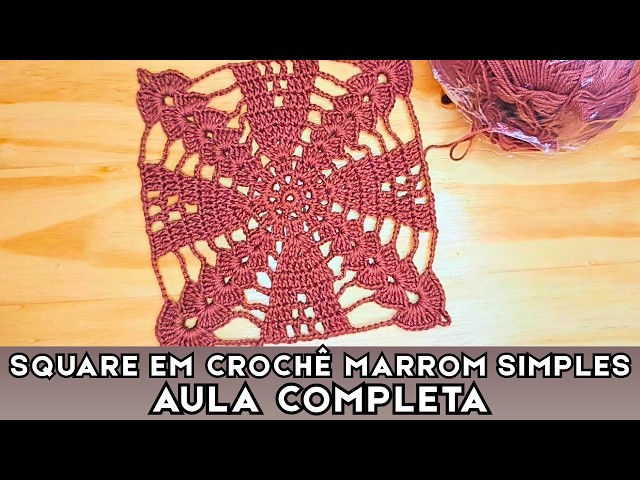 SIMPLE BROWN CROCHET SQUARE 🤎🧶 | Beautiful and Delicate