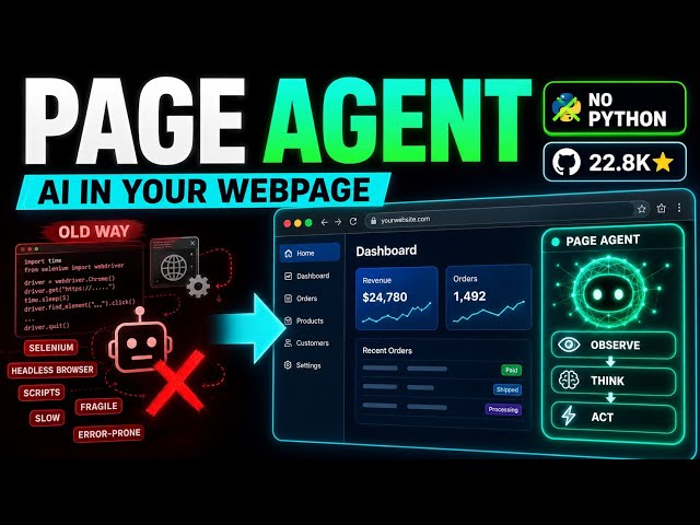 Page Agent : The AI That Lives Inside Your Webpage (No Python, No Headless Browser)