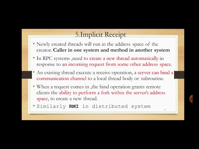 Implementation of thread