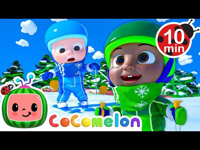 Ski Song ⛷️ 10 MIN LOOP |  Karaoke Nursery Rhymes & Kids Songs - CoComelon