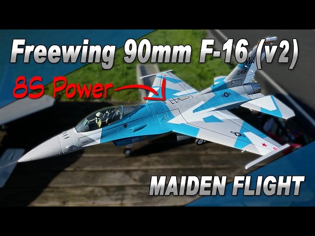 Maiden Flight: Freewing F-16 90mm (V2) 8S Power