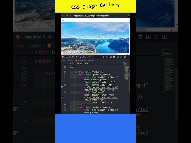 Image Gallery with CSS Only ✨ No JavaScript Needed!